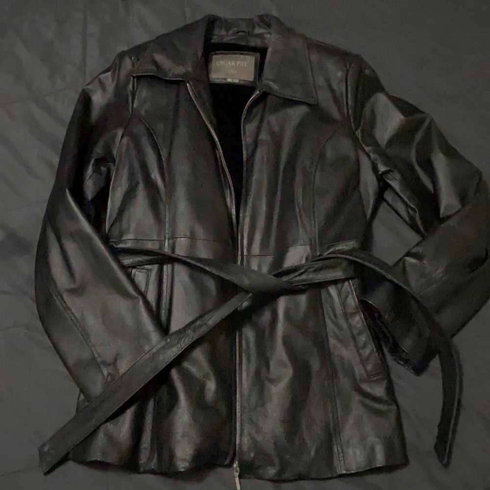 Vintage Oscar Piel XL Leather Jacket